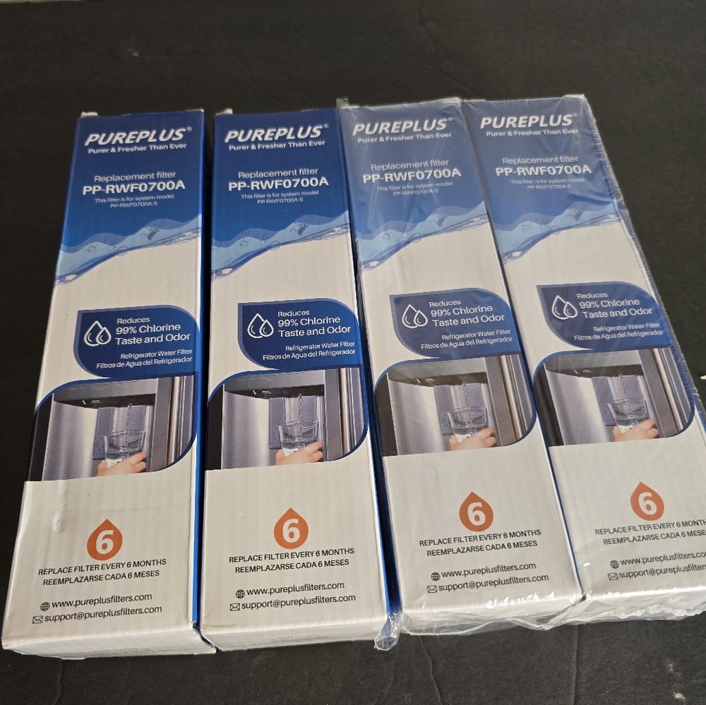 Pureplus Replacement Refrigerator Water Filters PP-RWF0700A Lot Of 4 NIB